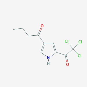 molecular formula C10H10Cl3NO2 B037781 1-(5-(2,2,2-Trichloroacetyl)-1H-pyrrol-3-yl)butan-1-one CAS No. 111468-91-8