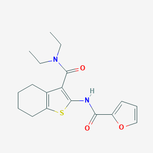 N-[3-(diethylcarbamoyl)-4,5,6,7-tetrahydro-1-benzothiophen-2-yl]furan-2-carboxamide