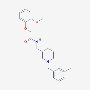 molecular formula C23H30N2O3 B3778121 2-(2-methoxyphenoxy)-N-{[1-(3-methylbenzyl)-3-piperidinyl]methyl}acetamide 