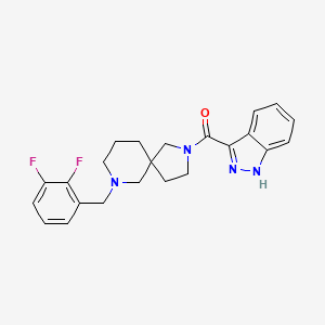 molecular formula C23H24F2N4O B3778135 7-(2,3-difluorobenzyl)-2-(1H-indazol-3-ylcarbonyl)-2,7-diazaspiro[4.5]decane 