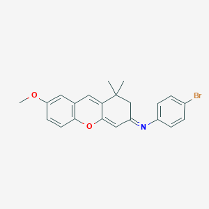 N-(4-bromophenyl)-N-(7-methoxy-1,1-dimethyl-1,2-dihydro-3H-xanthen-3-ylidene)amine