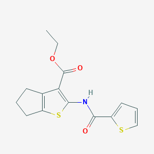 Ethyl 2-[(2-thienylcarbonyl)amino]-5,6-dihydro-4H-cyclopenta[b]thiophene-3-carboxylate