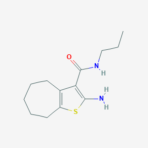 2-amino-N-propyl-5,6,7,8-tetrahydro-4H-cyclohepta[b]thiophene-3-carboxamide