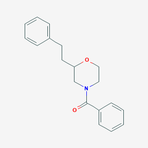 molecular formula C19H21NO2 B3778210 4-benzoyl-2-(2-phenylethyl)morpholine 