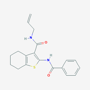 molecular formula C19H20N2O2S B377842 N-allyl-2-(benzoylamino)-4,5,6,7-tetrahydro-1-benzothiophene-3-carboxamide 