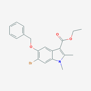 ethyl 5-(benzyloxy)-6-bromo-1,2-dimethyl-1H-indole-3-carboxylate