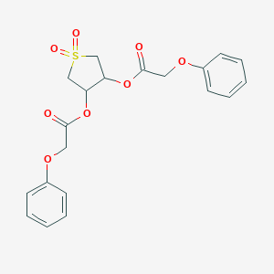 1,1-Dioxido-4-[(phenoxyacetyl)oxy]tetrahydro-3-thienyl phenoxyacetate