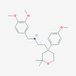 N-(3,4-Dimethoxybenzyl)-2-[4-(4-methoxyphenyl)-2,2-dimethyltetrahydro-2H-pyran-4-yl]ethanamine