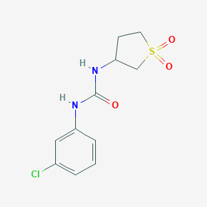 molecular formula C11H13ClN2O3S B377864 N-(3-chlorophenyl)-N'-(1,1-dioxidotetrahydro-3-thienyl)urea 