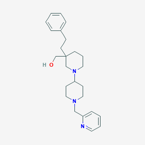 molecular formula C25H35N3O B3778677 [3-(2-phenylethyl)-1'-(2-pyridinylmethyl)-1,4'-bipiperidin-3-yl]methanol 