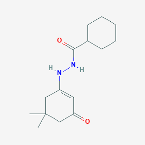 molecular formula C15H24N2O2 B377869 N'-(3-hydroxy-5,5-dimethyl-2-cyclohexen-1-ylidene)cyclohexanecarbohydrazide 