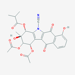 molecular formula C26H24N2O10 B037787 4-Deacetyl-4-O-isobutyrylkinamycin C CAS No. 120901-49-7