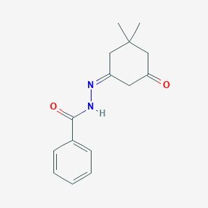 molecular formula C15H18N2O2 B377870 N'-(3,3-dimethyl-5-oxocyclohexylidene)benzohydrazide 