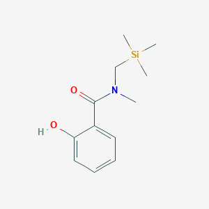 molecular formula C12H19NO2Si B377878 2-hydroxy-N-methyl-N-[(trimethylsilyl)methyl]benzamide 