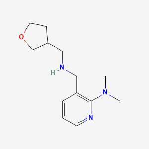 molecular formula C13H21N3O B3778906 N,N-dimethyl-3-[(oxolan-3-ylmethylamino)methyl]pyridin-2-amine 
