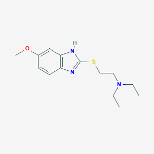 molecular formula C14H21N3OS B377892 N,N-diethyl-N-{2-[(5-methoxy-1H-benzimidazol-2-yl)thio]ethyl}amine 