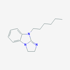 molecular formula C15H21N3 B377894 9-hexyl-2,9-dihydro-3H-imidazo[1,2-a]benzimidazole 