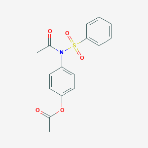 molecular formula C16H15NO5S B377896 4-[Acetyl(phenylsulfonyl)amino]phenyl acetate CAS No. 303227-62-5
