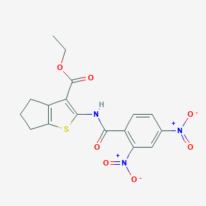 ethyl 2-[(2,4-dinitrobenzoyl)amino]-5,6-dihydro-4H-cyclopenta[b]thiophene-3-carboxylate