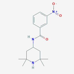 molecular formula C16H23N3O3 B378018 3-nitro-N-(2,2,6,6-tetramethyl-4-piperidinyl)benzamide CAS No. 352642-87-6