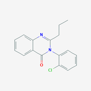 molecular formula C17H15ClN2O B378070 3-(2-Chlorophenyl)-2-propylquinazolin-4-one 