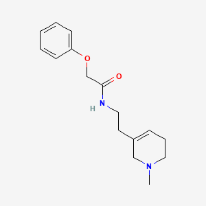 molecular formula C16H22N2O2 B3780828 N-[2-(1-methyl-1,2,5,6-tetrahydropyridin-3-yl)ethyl]-2-phenoxyacetamide 