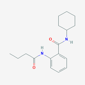 molecular formula C17H24N2O2 B378087 2-(butanoylamino)-N-cyclohexylbenzamide 