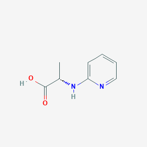 molecular formula C8H10N2O2 B037810 L-Alanine, N-2-pyridinyl-(9CI) CAS No. 122109-61-9