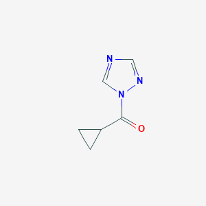 molecular formula C6H7N3O B037817 cyclopropyl(1H-1,2,4-triazol-1-yl)methanone CAS No. 121432-05-1