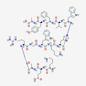molecular formula C82H112N22O18 B037819 Cachr ligand CAS No. 114753-46-7