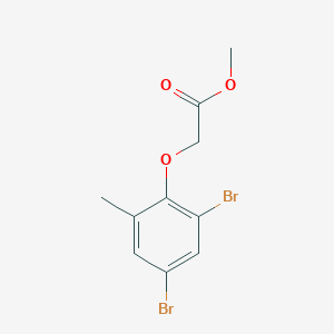 molecular formula C10H10Br2O3 B378227 Methyl (2,4-dibromo-6-methylphenoxy)acetate 