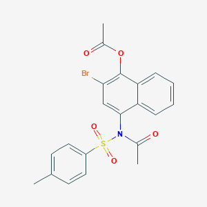 Acetic acid 4-[acetyl-(toluene-4-sulfonyl)-amino]-2-bromo-naphthalen-1-yl ester