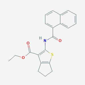 ethyl 2-(1-naphthoylamino)-5,6-dihydro-4H-cyclopenta[b]thiophene-3-carboxylate