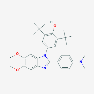2,6-ditert-butyl-4-{2-[4-(dimethylamino)phenyl]-6,7-dihydro-1H-[1,4]dioxino[2,3-f]benzimidazol-1-yl}phenol