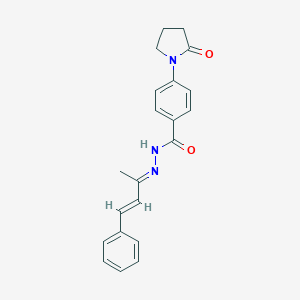 N'-(1-methyl-3-phenyl-2-propenylidene)-4-(2-oxo-1-pyrrolidinyl)benzohydrazide