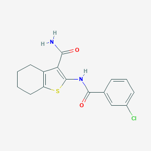 2-(3-Chlorobenzamido)-4,5,6,7-tetrahydrobenzo[b]thiophene-3-carboxamide