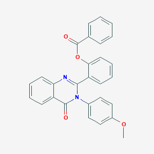 2-[3-(4-Methoxyphenyl)-4-oxo-3,4-dihydro-2-quinazolinyl]phenyl benzoate