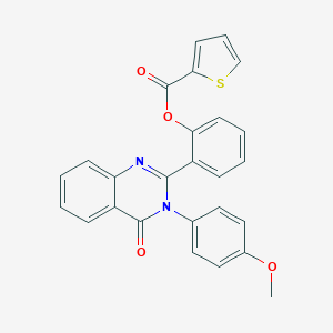2-[3-(4-Methoxyphenyl)-4-oxo-3,4-dihydro-2-quinazolinyl]phenyl 2-thiophenecarboxylate