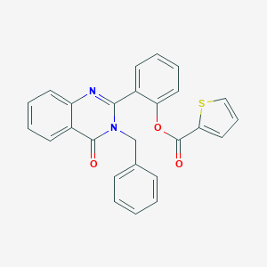 2-(3-Benzyl-4-oxo-3,4-dihydro-2-quinazolinyl)phenyl 2-thiophenecarboxylate