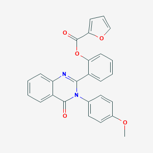 2-[3-(4-Methoxyphenyl)-4-oxo-3,4-dihydro-2-quinazolinyl]phenyl 2-furoate