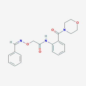 2-[(benzylideneamino)oxy]-N-[2-(4-morpholinylcarbonyl)phenyl]acetamide