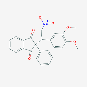 2-{1-(3,4-dimethoxyphenyl)-2-nitroethyl}-2-phenyl-1H-indene-1,3(2H)-dione