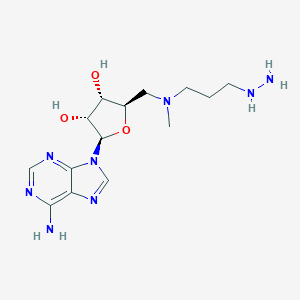 molecular formula C14H24N8O3 B037828 5'-Deoxy-5'-[(3-hydrazinopropyl)methylamino]adenosine CAS No. 112621-42-8
