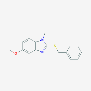 B378281 2-Benzylsulfanyl-5-methoxy-1-methylbenzimidazole CAS No. 327104-07-4