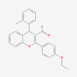 2-(4-ethoxyphenyl)-4-(2-methylphenyl)-4H-chromene-3-carbaldehyde