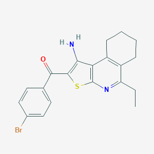 (1-Amino-5-ethyl-6,7,8,9-tetrahydrothieno[2,3-c]isoquinolin-2-yl)(4-bromophenyl)methanone