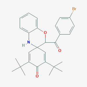 (4-bromophenyl)(2',6'-ditert-butyl-3,4-dihydro-1'-oxo-spiro(2H-[1,4]benzoxazine-3,4-[2,5]cyclohexadiene)-2-yl)methanone