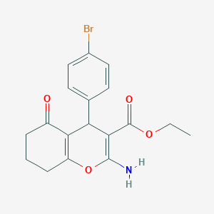 ethyl 2-amino-4-(4-bromophenyl)-5-oxo-5,6,7,8-tetrahydro-4H-chromene-3-carboxylate