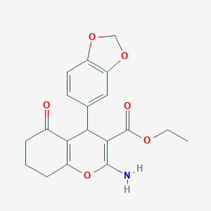 ethyl 2-amino-4-(1,3-benzodioxol-5-yl)-5-oxo-5,6,7,8-tetrahydro-4H-chromene-3-carboxylate