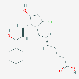 7-(5-Chloro-2-(3-cyclohexyl-3-hydroxy-1-propenyl)-3-hydroxycyclopentyl)-5-heptenoic acid